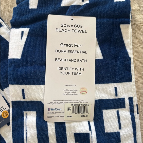 LA Dodgers Beach Towels 3 Pack Bundle MLB Pool Beach Towels New - Picture 3 of 3